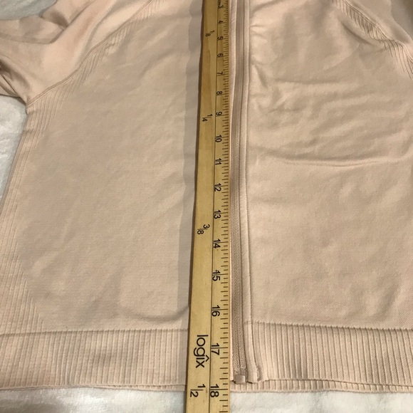 Joy Lab Full Zip Sweatshirt Women’s Size L Color Beige Long Sleeve’s Mock Neck - Picture 12 of 13